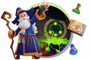 สัญลักษณ์ภายในสล็อต Wizdom Wonders